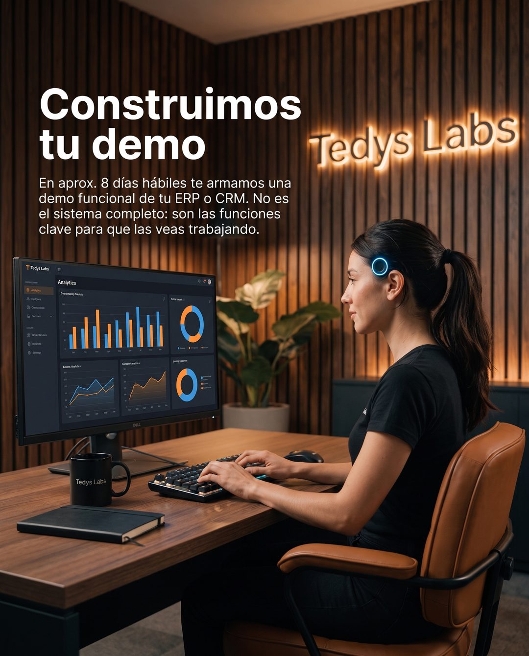 Paso 3: Construimos tu demo funcional de ERP o CRM en aproximadamente 8 dias habiles.